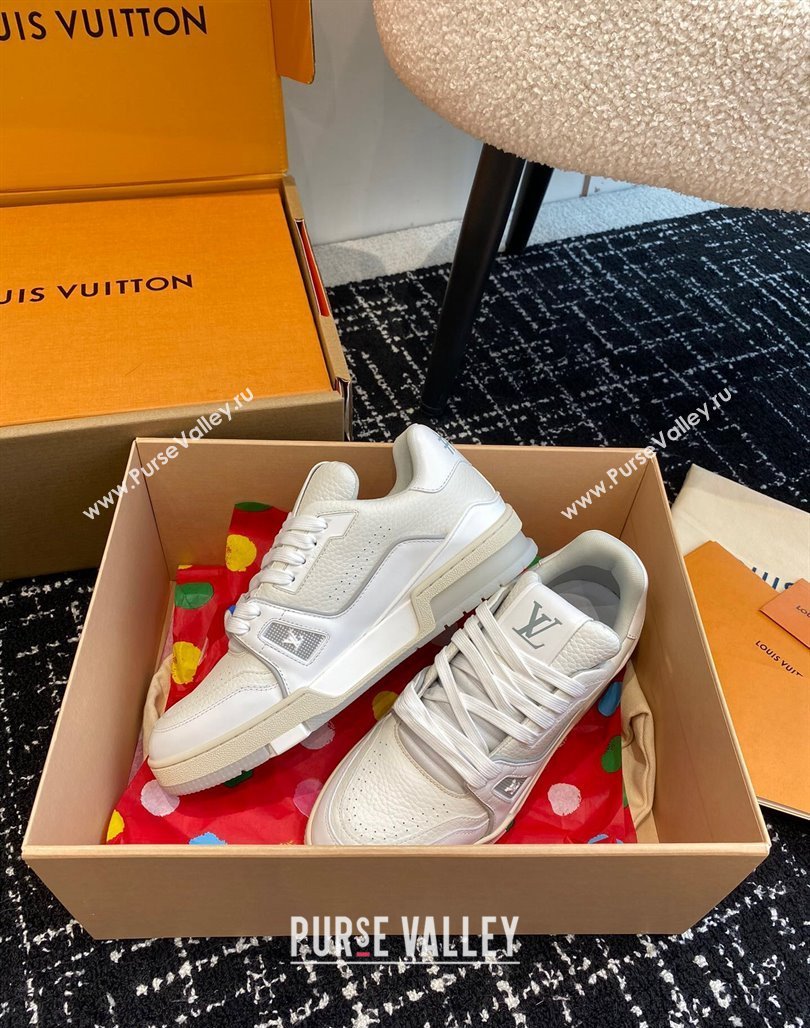 Louis Vuitton LV Trainer Sneakers in Calf Leather White 2 2023 LV11063 (SS-231106076)