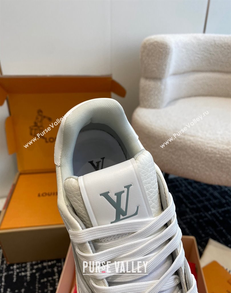 Louis Vuitton LV Trainer Sneakers in Calf Leather White 2 2023 LV11063 (SS-231106076)