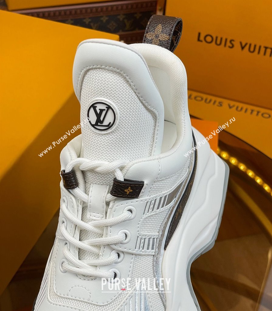 Louis Vuitton LV Archlight 2.0 Platform Sneakers in Calf Leather and Mesh White/Monogram 2023 1121 (MD-231121006)