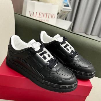 Valentino Freedots Low Top Calfskin Sneakers Black 2023 (MD-231121109)