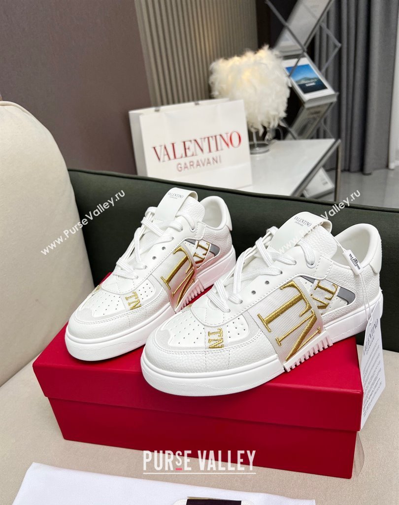 Valentino VL7N Low Banded Calfskin Sneakers White 2 2023 1121 (MD-231121119)