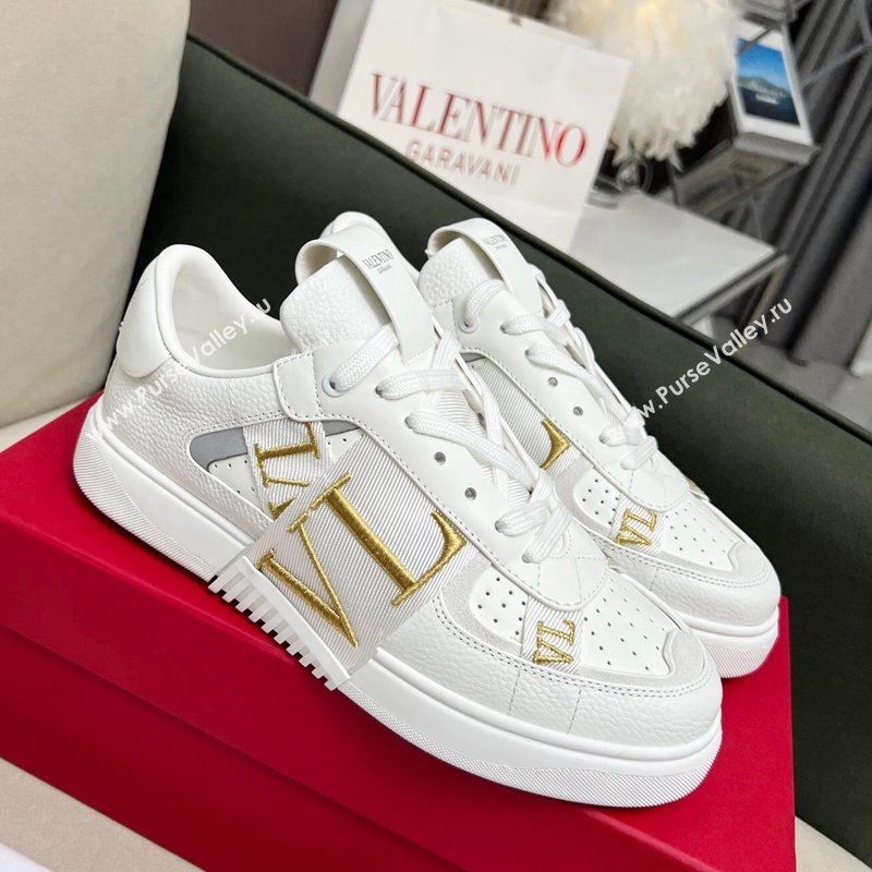 Valentino VL7N Low Banded Calfskin Sneakers White 2 2023 1121 (MD-231121119)