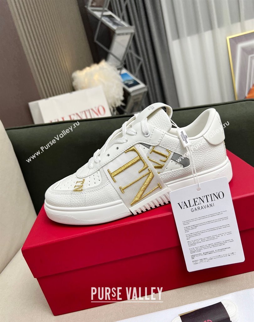 Valentino VL7N Low Banded Calfskin Sneakers White 2 2023 1121 (MD-231121119)