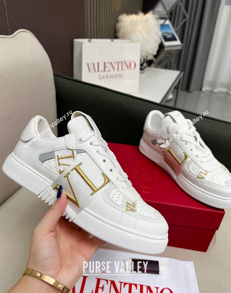 Valentino VL7N Low Banded Calfskin Sneakers White 2 2023 1121 (MD-231121119)