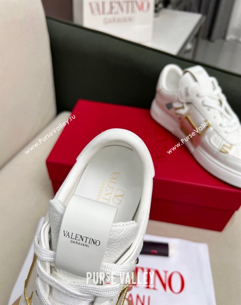 Valentino VL7N Low Banded Calfskin Sneakers White 2 2023 1121 (MD-231121119)