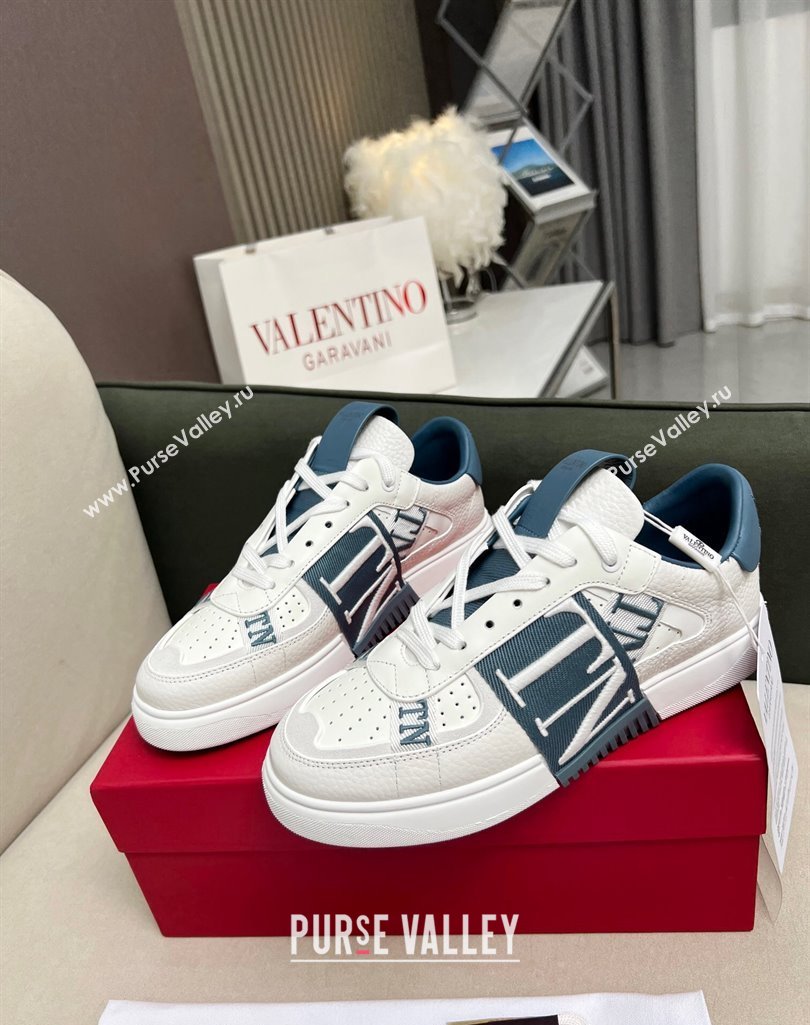 Valentino VL7N Low Banded Calfskin Sneakers Dark Blue 2023 1121 (MD-231121120)