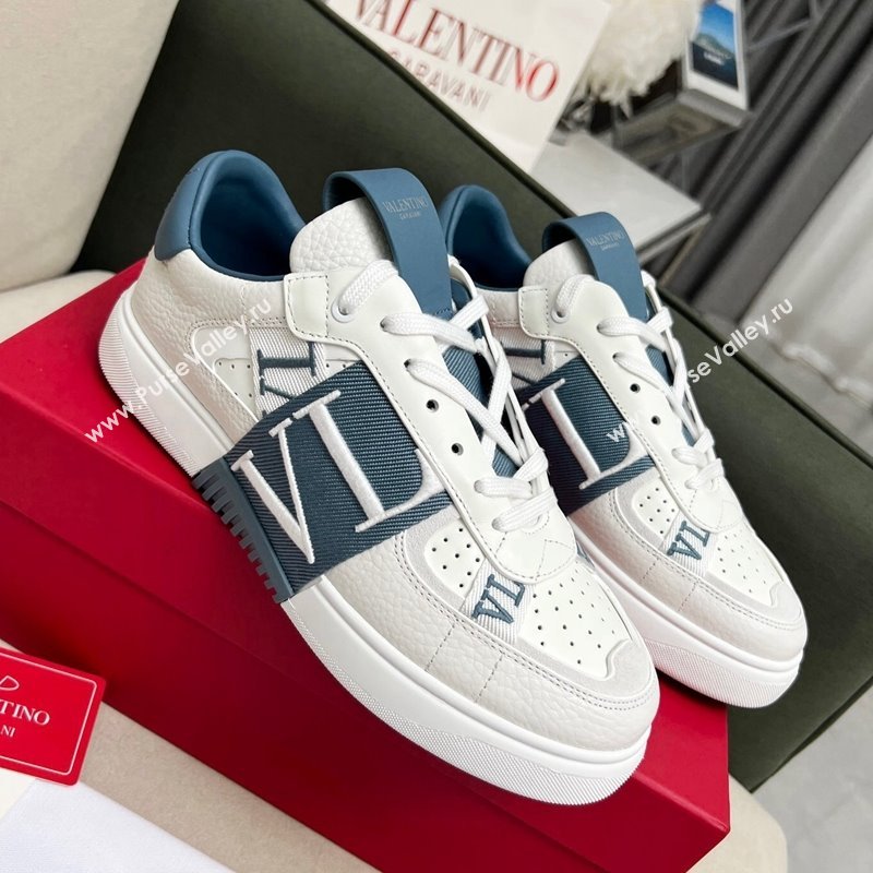 Valentino VL7N Low Banded Calfskin Sneakers Dark Blue 2023 1121 (MD-231121120)