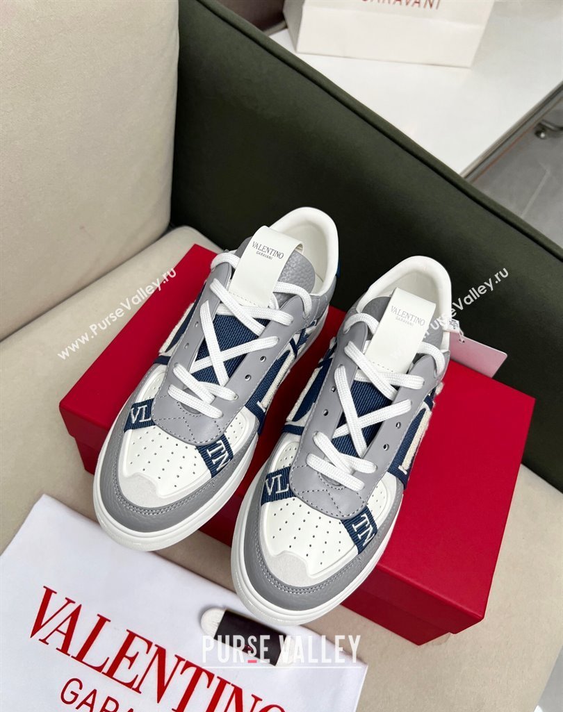 Valentino VL7N Low Banded Calfskin Sneakers Grey 2023 1121 (MD-231121121)