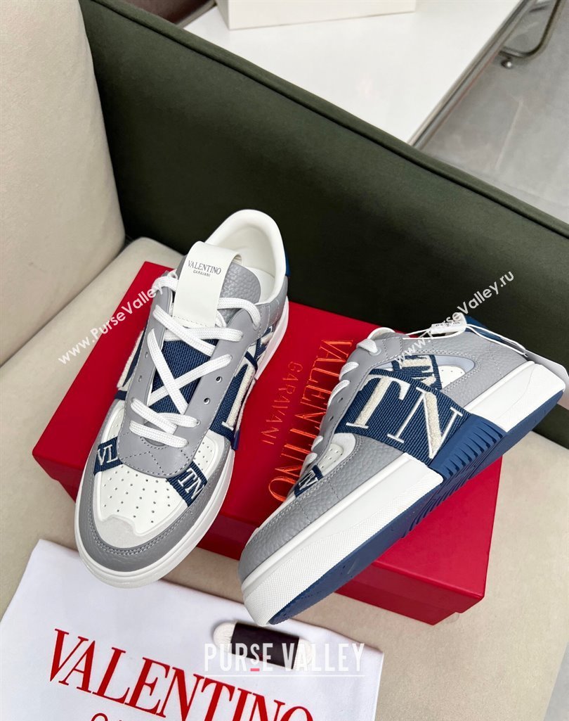 Valentino VL7N Low Banded Calfskin Sneakers Grey 2023 1121 (MD-231121121)