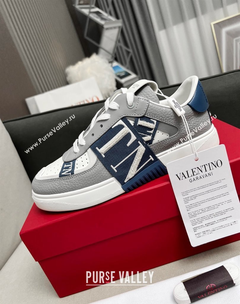 Valentino VL7N Low Banded Calfskin Sneakers Grey 2023 1121 (MD-231121121)