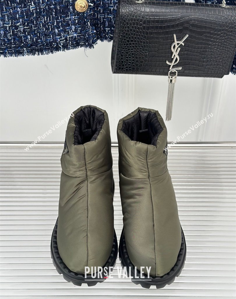 Prada Down Ankle Snow Boots Green 2023 PR111803 (MD-231118020)