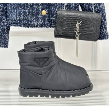 Prada Down Ankle Snow Boots Black 2023 PR111803 (MD-231118022)