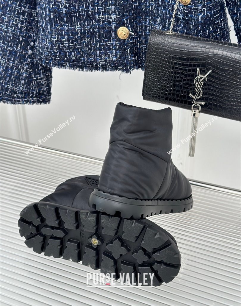 Prada Down Ankle Snow Boots Black 2023 PR111803 (MD-231118022)