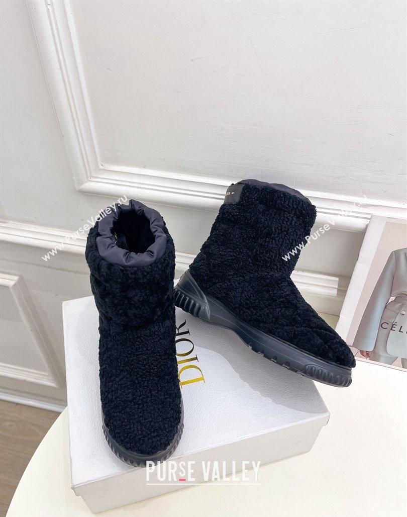 Dior Frost Ankle Boots in Cannage Wool Black 2023 1202 (MD-231202030)