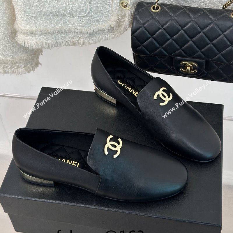 Chanel Calfskin Loafers G45271 Black 2023 (MD-231201030)