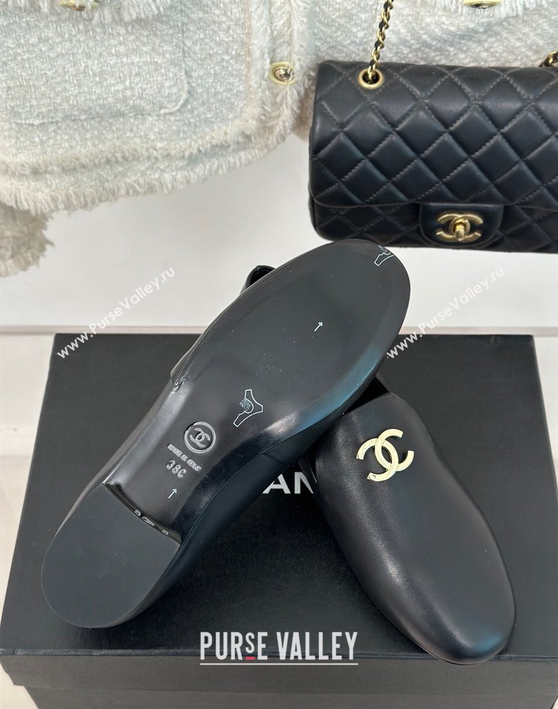 Chanel Calfskin Loafers G45271 Black 2023 (MD-231201030)