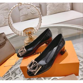 Louis Vuitton Madeleine Pumps 4.5cm in Patent Leather with LV Circle Black 2023 (MD-231204050)