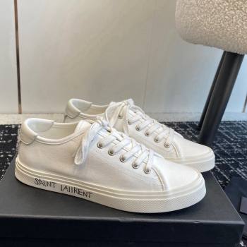 Saint Laurent White Canvas Sneakers 2023 1205 (SS-231205068)