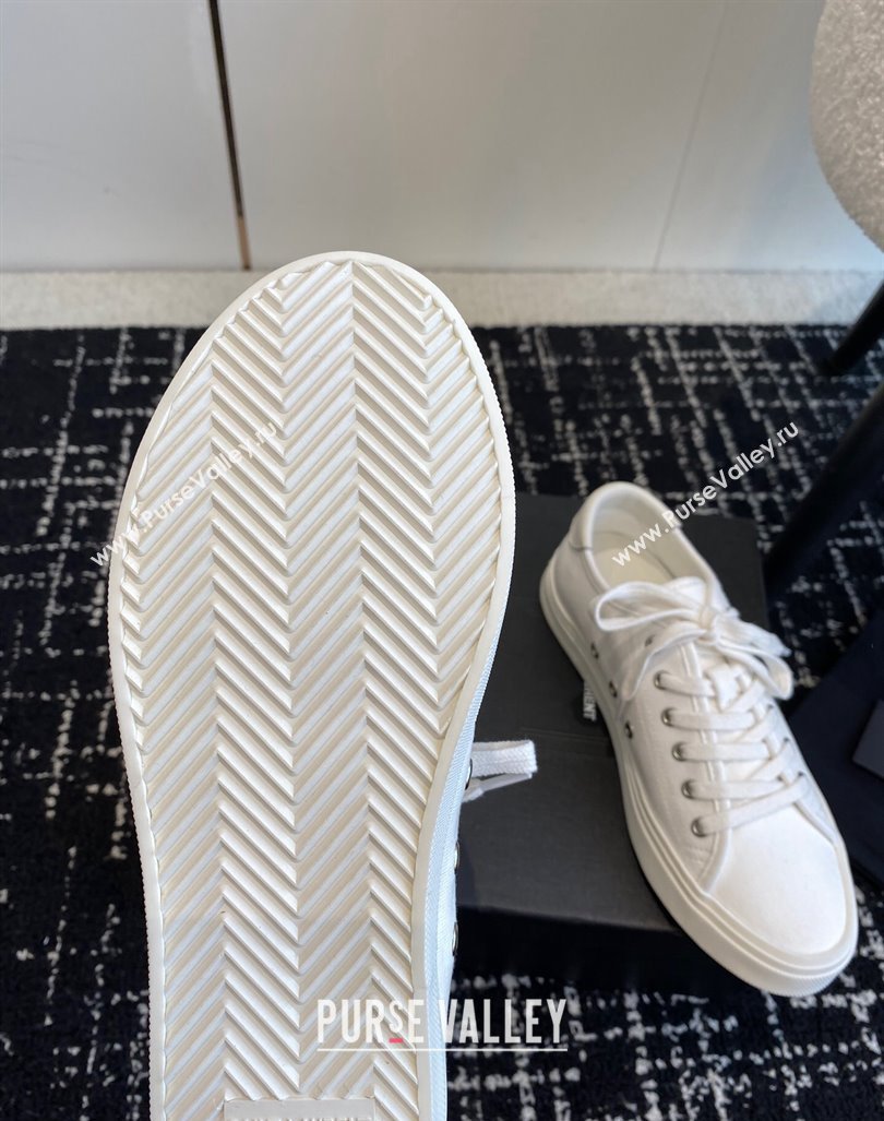 Saint Laurent White Canvas Sneakers 2023 1205 (SS-231205068)