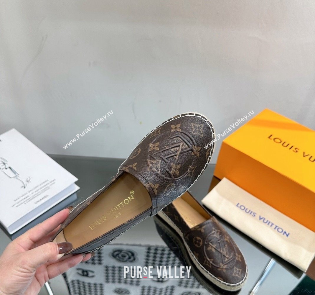 Louis Vuitton Starboard Flat Espadrilles in Brown Monogram Canvas 2023 1204 (SS-231204068)