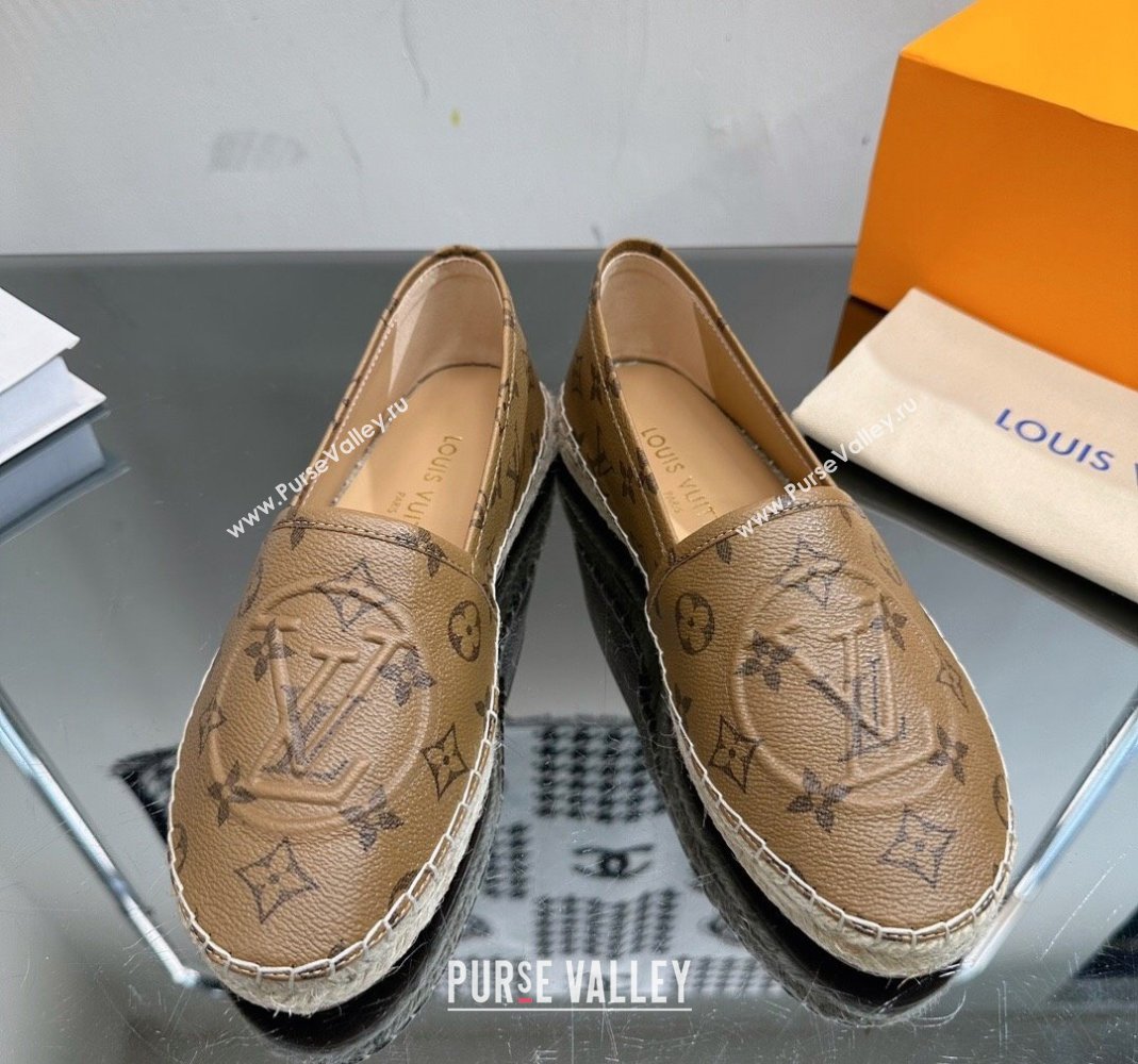 Louis Vuitton Starboard Flat Espadrilles in Monogram Reverse Canvas 2023 1204 (SS-231204070)