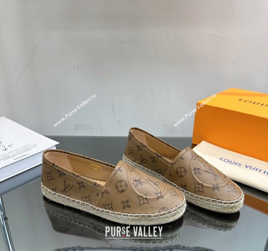 Louis Vuitton Starboard Flat Espadrilles in Monogram Reverse Canvas 2023 1204 (SS-231204070)