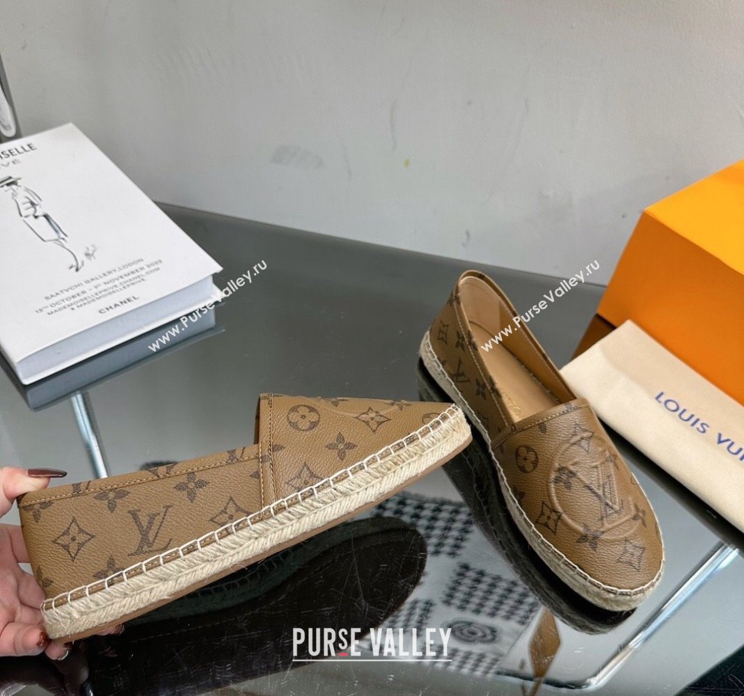 Louis Vuitton Starboard Flat Espadrilles in Monogram Reverse Canvas 2023 1204 (SS-231204070)