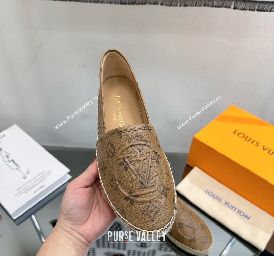 Louis Vuitton Starboard Flat Espadrilles in Monogram Reverse Canvas 2023 1204 (SS-231204070)