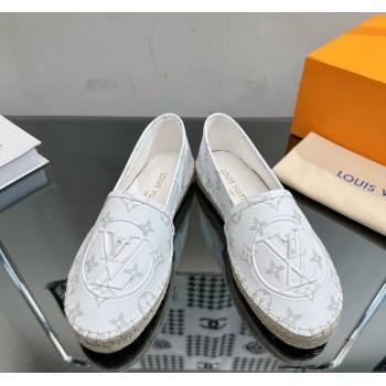 Louis Vuitton Starboard Flat Espadrilles in White Monogram Canvas 2023 1204 (SS-231204071)