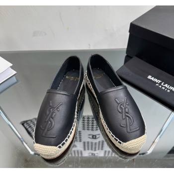 Saint Laurent YSL Leather Espadrilles Black 2023 1205 (SS-231205085)