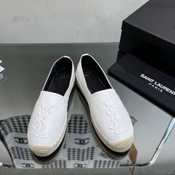 Saint Laurent YSL Leather Espadrilles White 2023 1205 (SS-231205087)