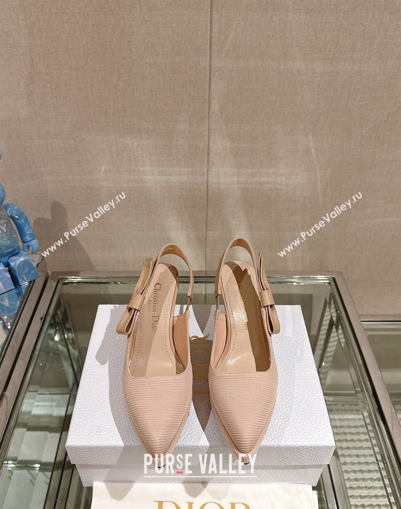 Dior Sweet-D Slingback Platform Pumps 8cm Technical Fabric Nude 2023 (MD-231202023)