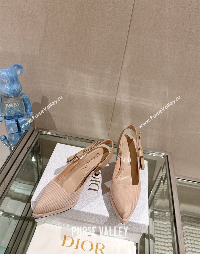 Dior Sweet-D Slingback Platform Pumps 8cm Technical Fabric Nude 2023 (MD-231202023)