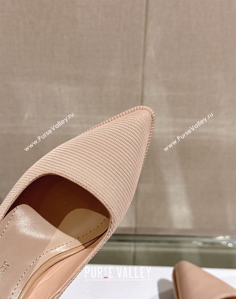 Dior Sweet-D Slingback Platform Pumps 8cm Technical Fabric Nude 2023 (MD-231202023)