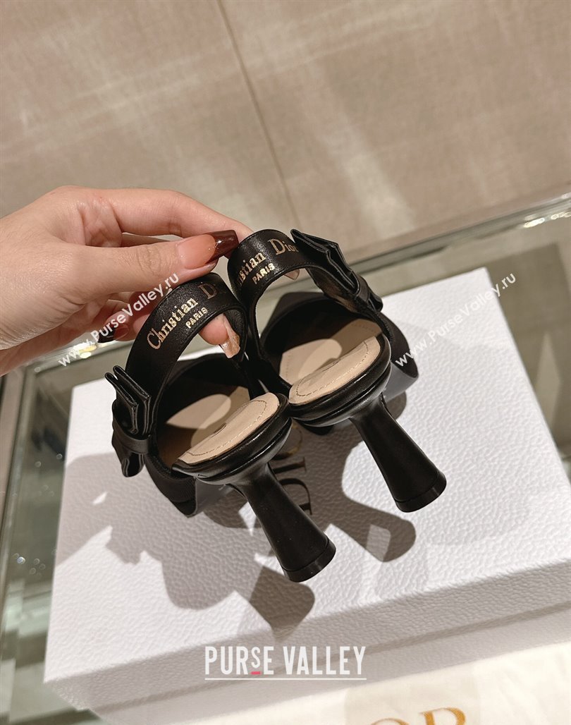 Dior Sweet-D Slingback Platform Pumps 8cm Technical Fabric Black 2023 (MD-231202024)