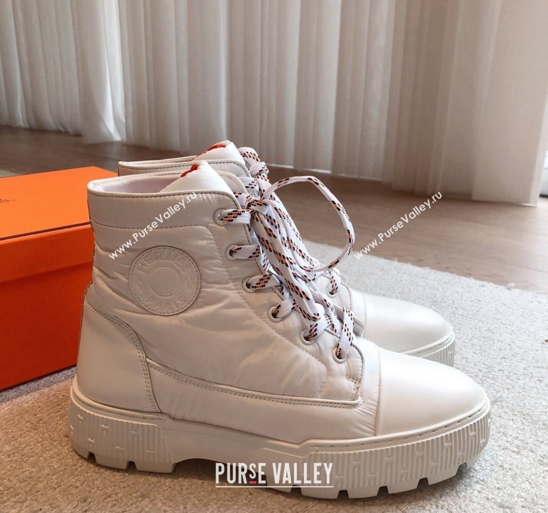 Hermes Fresh Ankle Boots in Light Fabric White 2023 (XC-231215023)