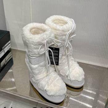 Moon Boot Icon Wool Platform Ankle Boots 4cm White 2 2023 (ZN-231214062)
