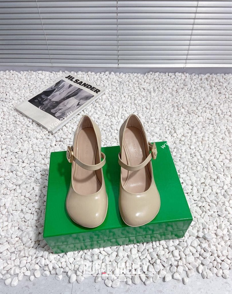 Bottega Veneta Atomic Pumps 7.5cm in Shiny Calf Leather Nude 2023 778536 (MD-231218019)