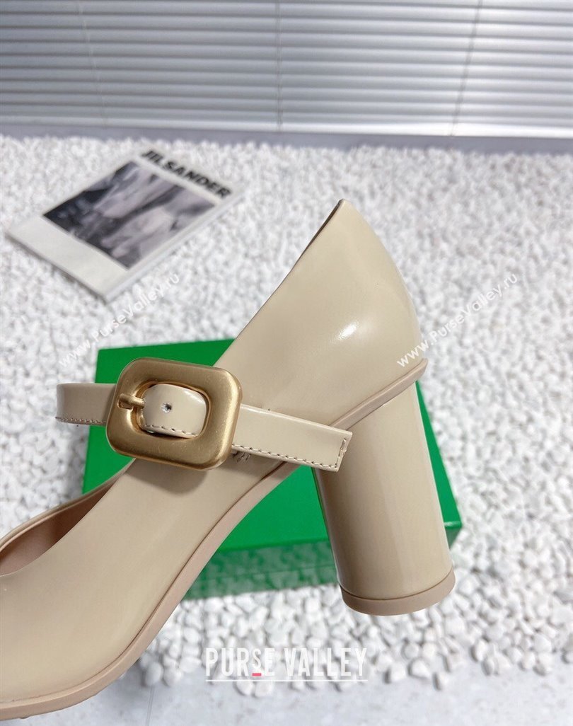 Bottega Veneta Atomic Pumps 7.5cm in Shiny Calf Leather Nude 2023 778536 (MD-231218019)