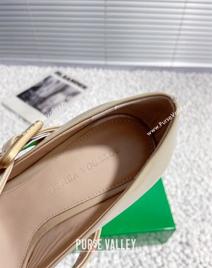 Bottega Veneta Atomic Pumps 7.5cm in Shiny Calf Leather Nude 2023 778536 (MD-231218019)