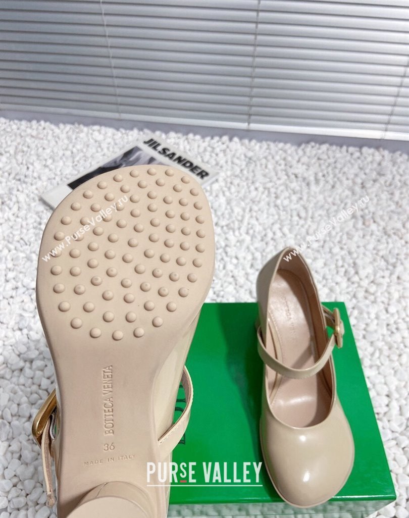 Bottega Veneta Atomic Pumps 7.5cm in Shiny Calf Leather Nude 2023 778536 (MD-231218019)