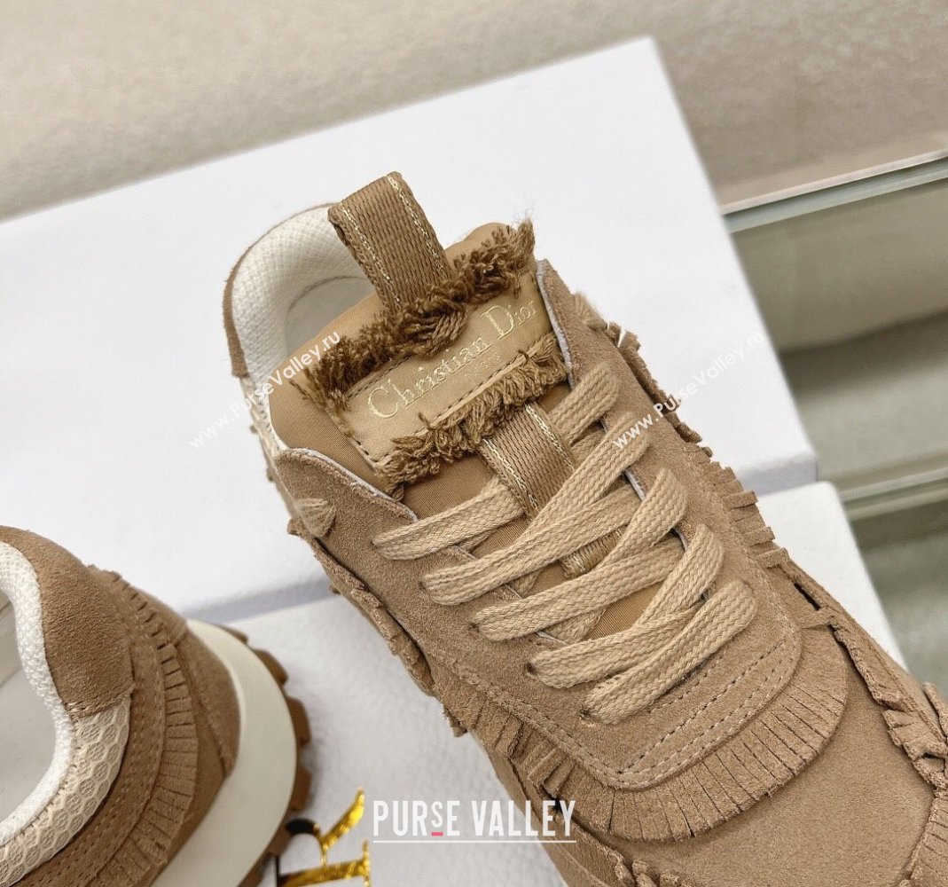 Dior Cest Dior Sneakers in Suede and Mesh with Fringe Brown 2023 (MD-231214051)