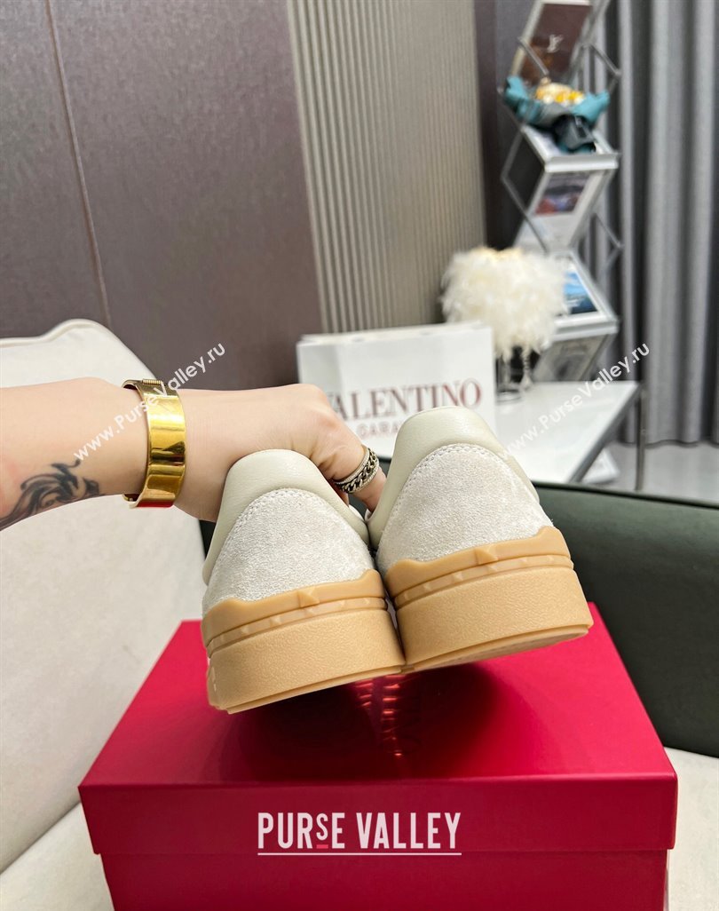 Valentino Upvillage Sneakers in Suede Light Grey 2023 (MD-231218085)