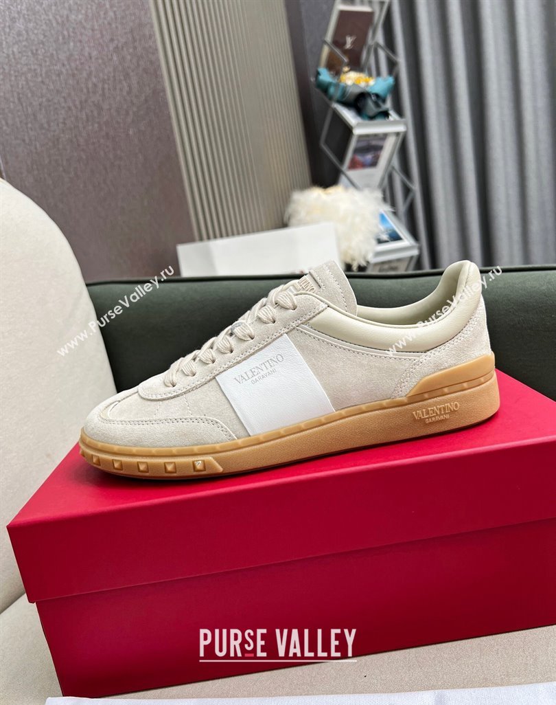 Valentino Upvillage Sneakers in Suede Light Grey 2023 (MD-231218085)