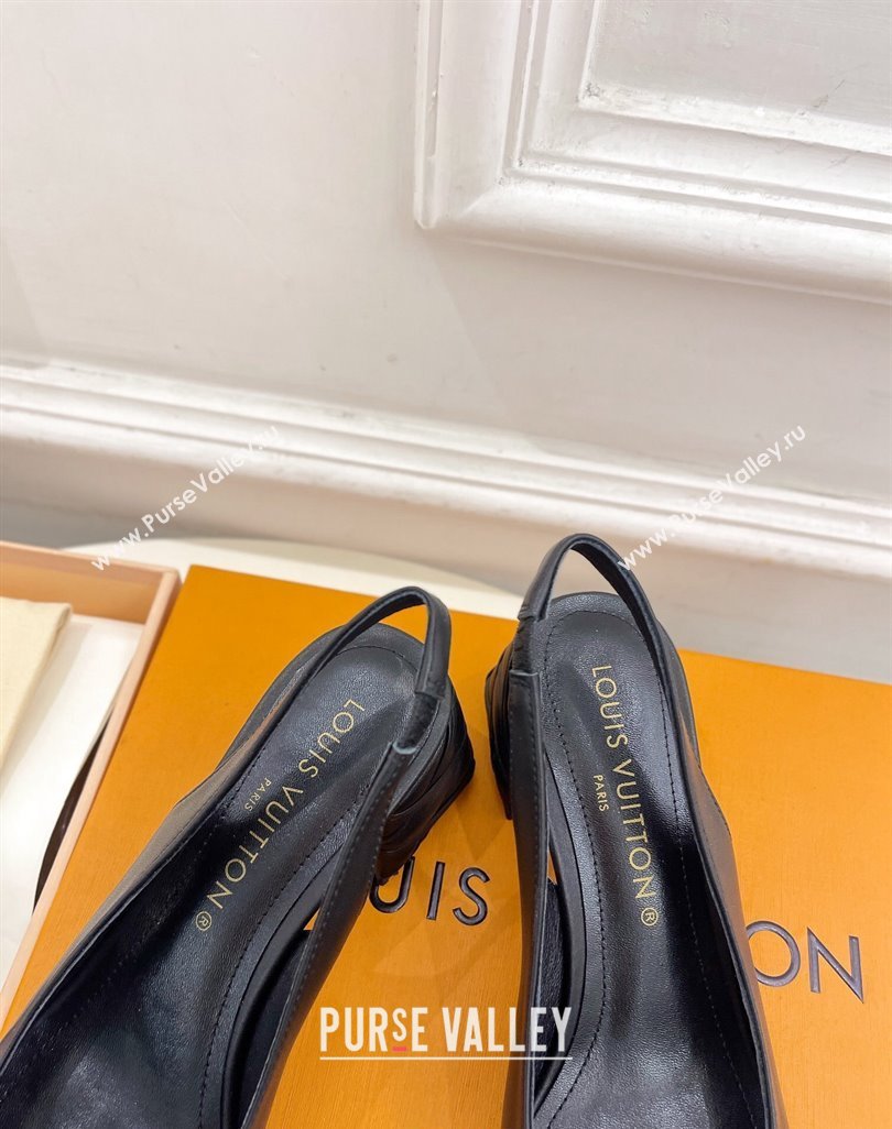 Louis Vuitton Shake Slingback Pump 5.5cm in Calf Leather with Quilted Block Heel 2023 1ACLJS (MD-231218054)