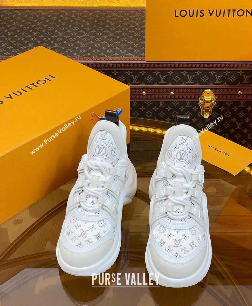 Louis Vuitton LV Archlight Sneakers in Perforated Leather Light Grey 2023 1ACGNS (MD-231218067)