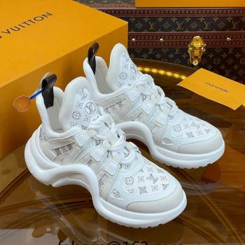 Louis Vuitton LV Archlight Sneakers in Perforated Leather Light Grey 2023 1ACGNS (MD-231218067)