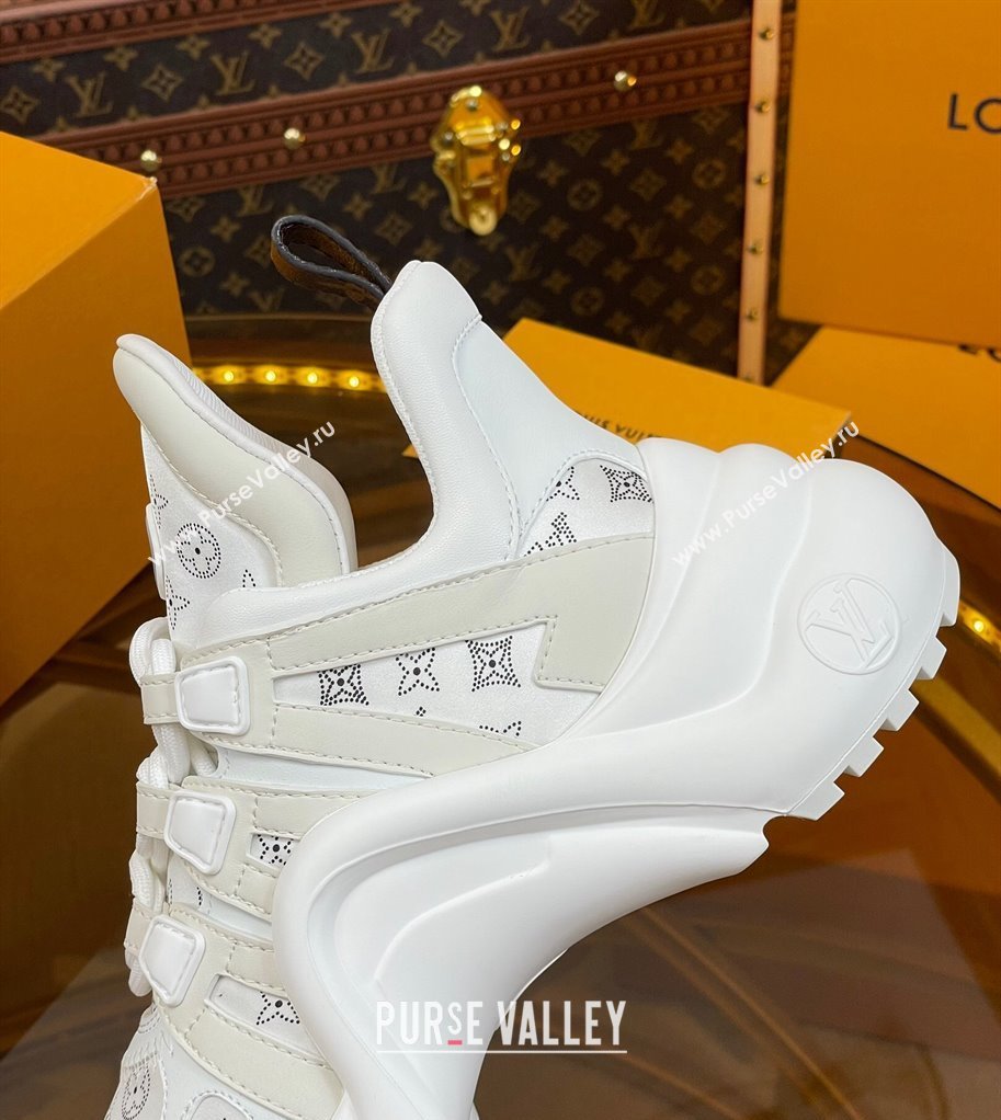 Louis Vuitton LV Archlight Sneakers in Perforated Leather Light Grey 2023 1ACGNS (MD-231218067)