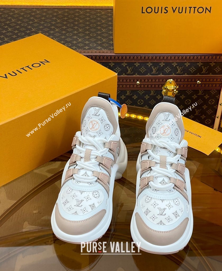 Louis Vuitton LV Archlight Sneakers in Perforated Leather Light Pink 2023 1ACGNS (MD-231218068)