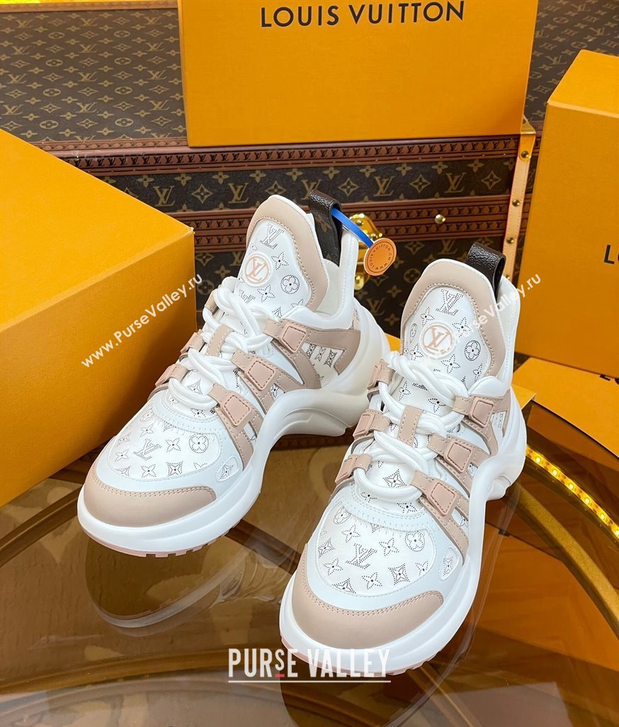 Louis Vuitton LV Archlight Sneakers in Perforated Leather Light Pink 2023 1ACGNS (MD-231218068)